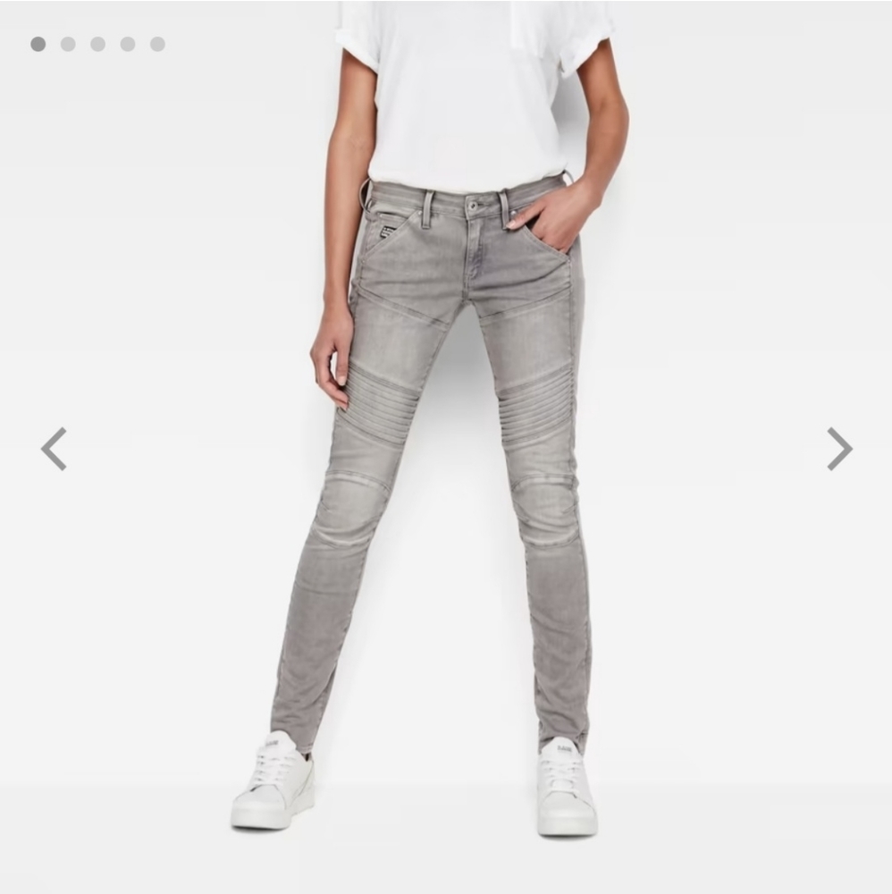 G-Star Raw 5620 custom mid waist skinny motto jeans 26X30